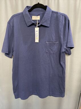 M. Singer Men’s Polo Large Blue (31.5)